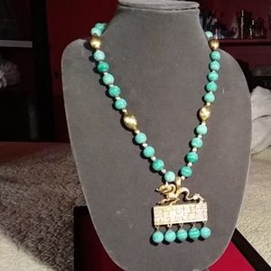 Kenneth Lane Dragon pendant necklace